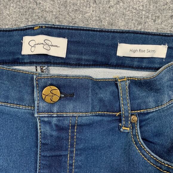 Jessica Simpson Jeans Womens 10/30 Denim High Rise Skinny Ankle Stretch Zip Fly - Picture 7 of 12